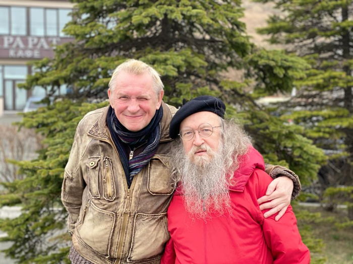 Олег Гаркуша и Сергей Летов во Владивостоке, апрель 2021