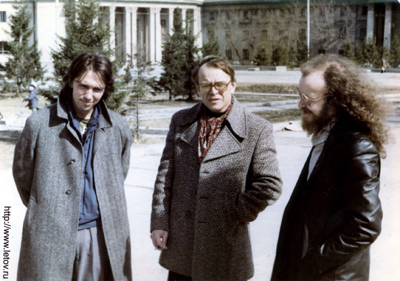 Sergey Kuryokhin, Gennady Sakharov and Sergey Letov in Sverdlovsk, 1986