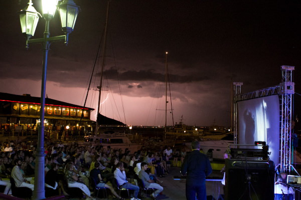 Sergey Letov and Vladimir Golouhov plays music for Der letzte Mann by F.W. Murnau in Odessa 2013