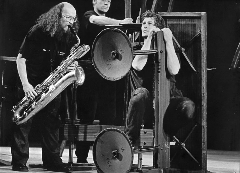 Moscow-Petushki, Theatre performance: Sergey Letov (baritone saxophone), D. Babkin, A. Tsurkan