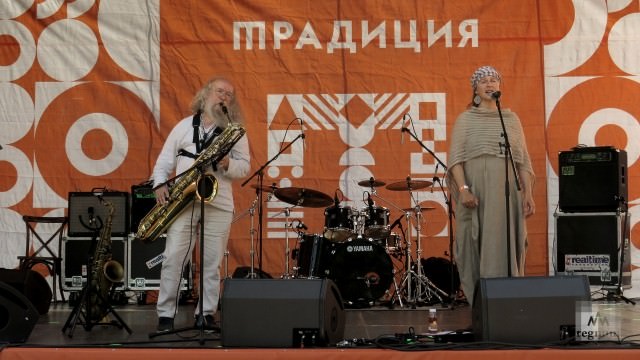 Tina Georgievskaya and Sergey Letov at Traditio 2020 Festival, Zakharovo, Moscow region